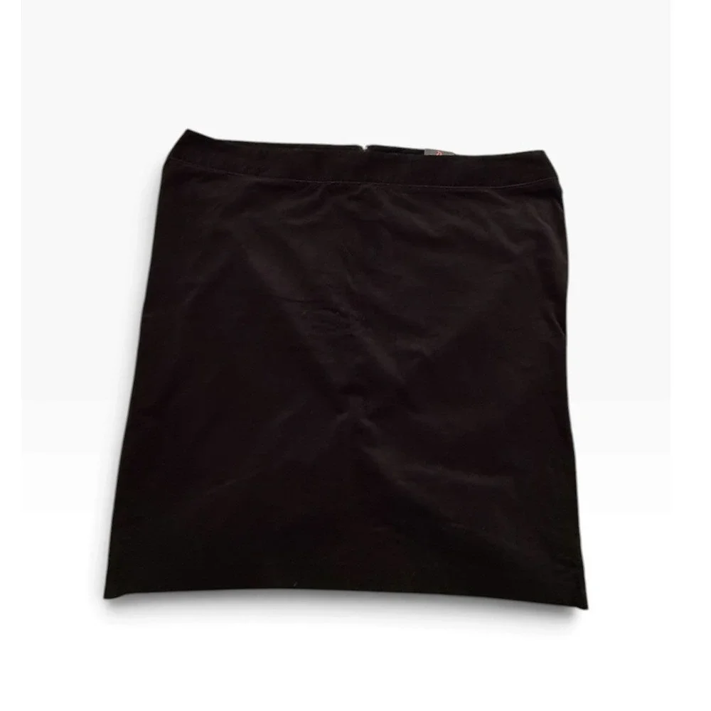 NWT Torrid Womens Size 24 Black Velvet Pencil Skirt with Sexy Button Slit Vent